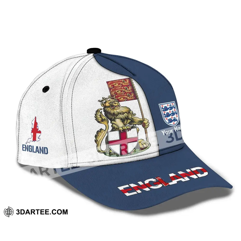 Unisex Cap Custom England Football Name Three Lion