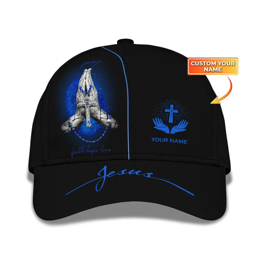 Unisex Cap Custom Jesus Pray Faith Hope Love Classic Gift For Christian T-Shirt