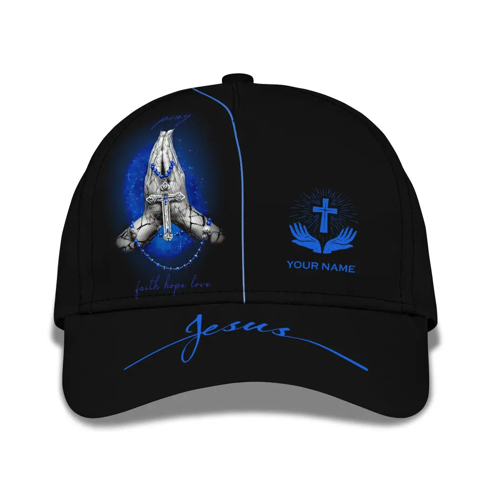 Unisex Cap Custom Jesus Pray Faith Hope Love Classic Gift For Christian T-Shirt