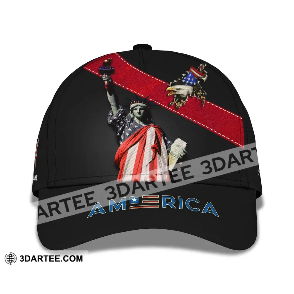 Unisex Cap Custom Name 3D - America Icon Liberties