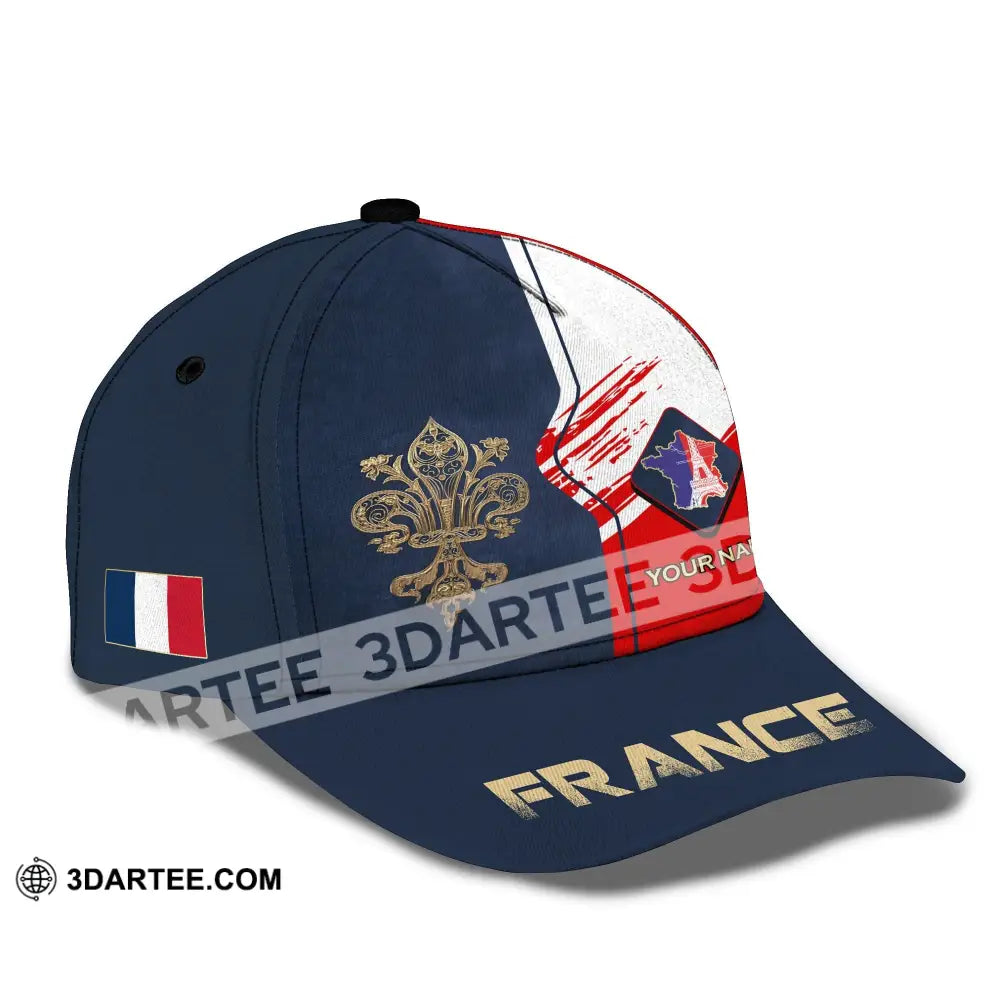 Unisex Cap Custom Name Shirt - France Map