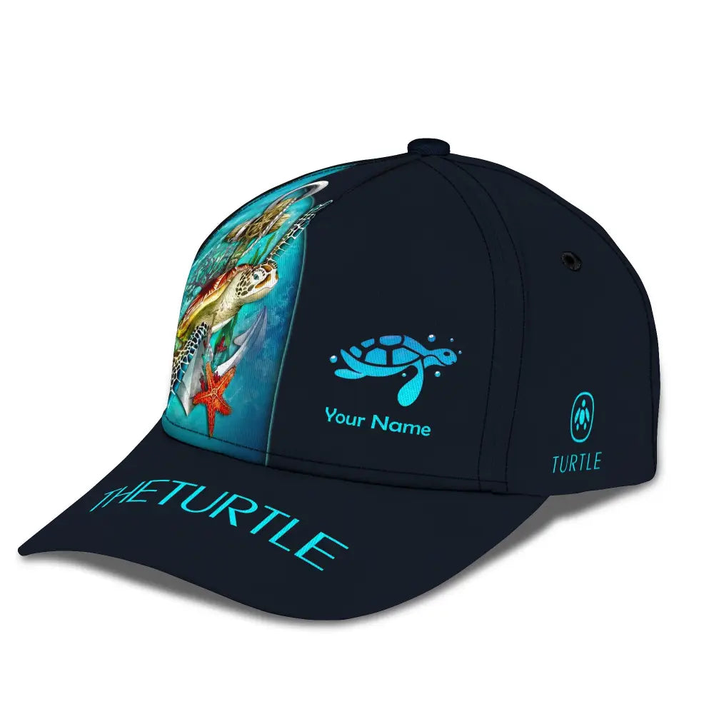 Unisex Cap Personalized Turtle Love Classic Sea Animal Hat Lover Gifts T-Shirt