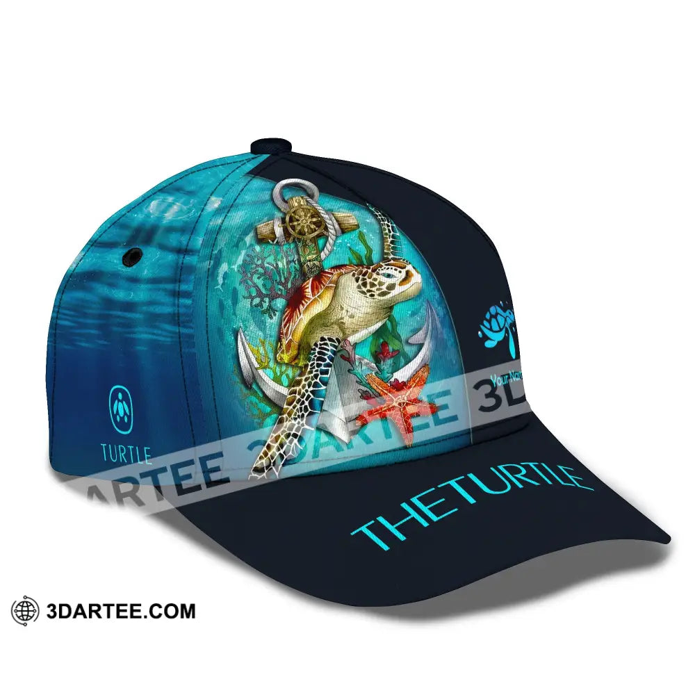 Unisex Cap Personalized Turtle Love Classic Sea Animal Hat Lover Gifts T-Shirt