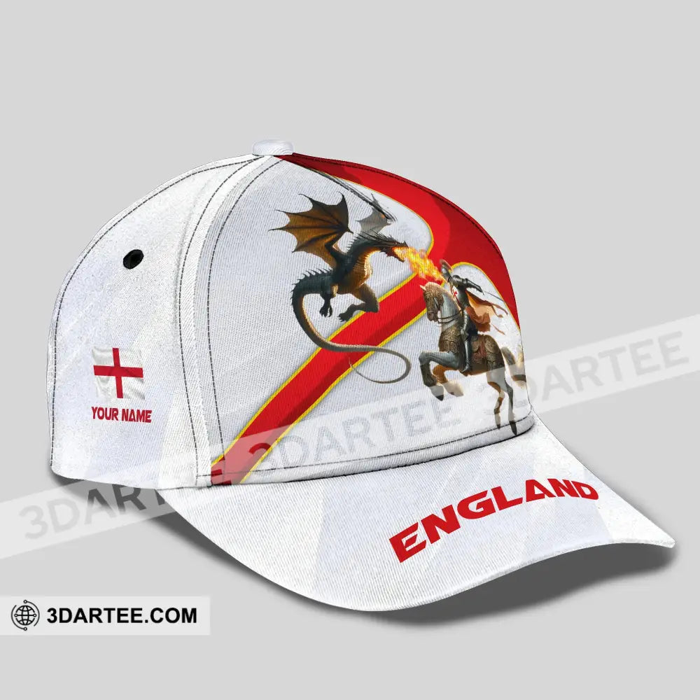 Unisex Classic Cap England English Hat Knight Apparel T-Shirt