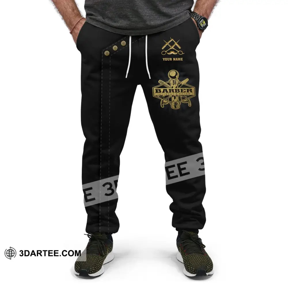 Unisex Clothing Custom Barber Jogger Sportwear Pants For Men And Women