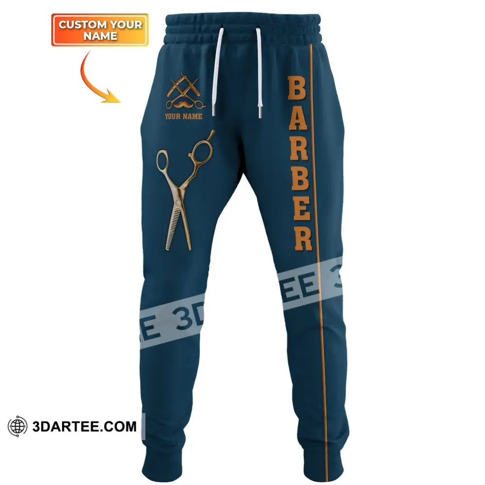 Unisex Clothing Custom Barber Jogger Sportwear Pants For Men And Women