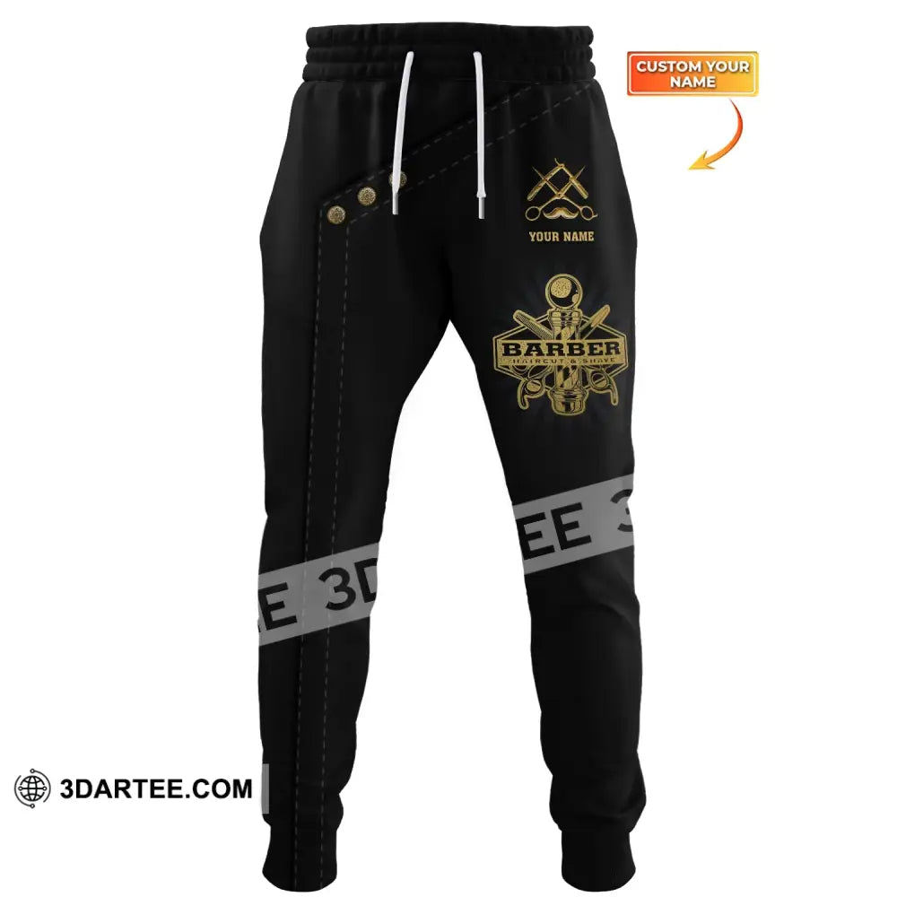 Unisex Clothing Custom Barber Jogger Sportwear Pants For Men And Women