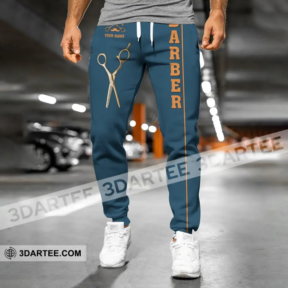 Unisex Clothing Custom Barber Jogger Sportwear Pants For Men And Women