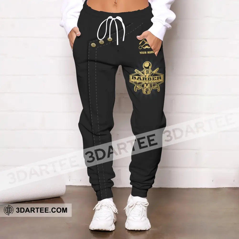 Unisex Clothing Custom Barber Jogger Sportwear Pants For Men And Women