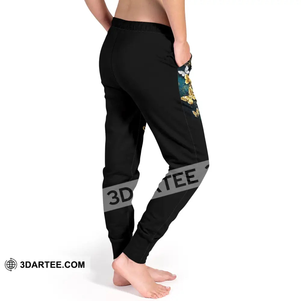 Unisex Clothing Custom Butterfly Jogger Pants Gift For Lovers