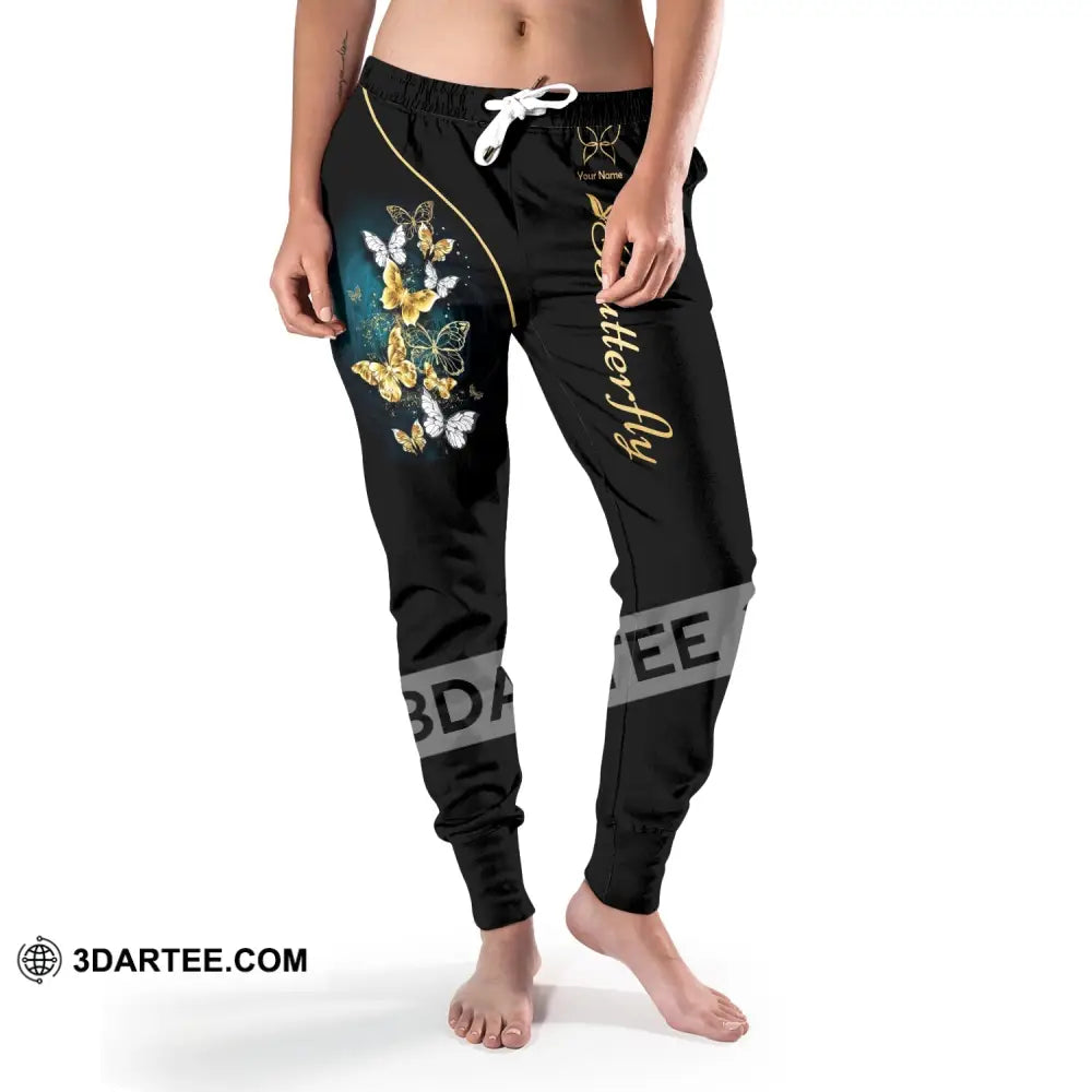 Unisex Clothing Custom Butterfly Jogger Pants Gift For Lovers