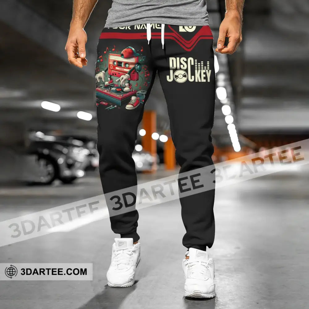 Unisex Clothing Custom Disc Jockey Jogger Pants Gift For Dj