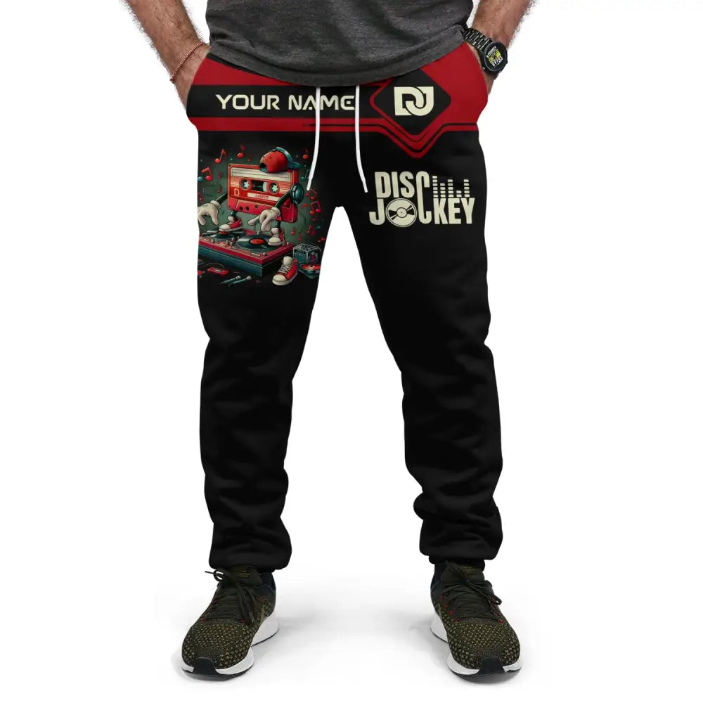 Unisex Clothing Custom Disc Jockey Jogger Pants Gift For Dj