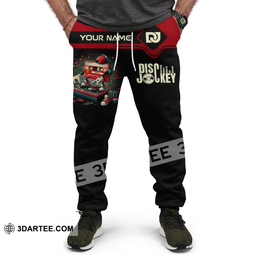 Unisex Clothing Custom Disc Jockey Jogger Pants Gift For Dj