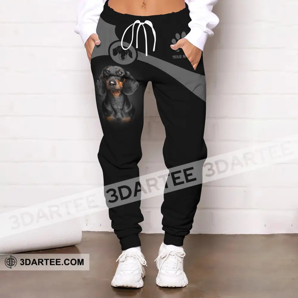 Unisex Clothing Custom Jogger Dachshund Pants For Pet Lovers