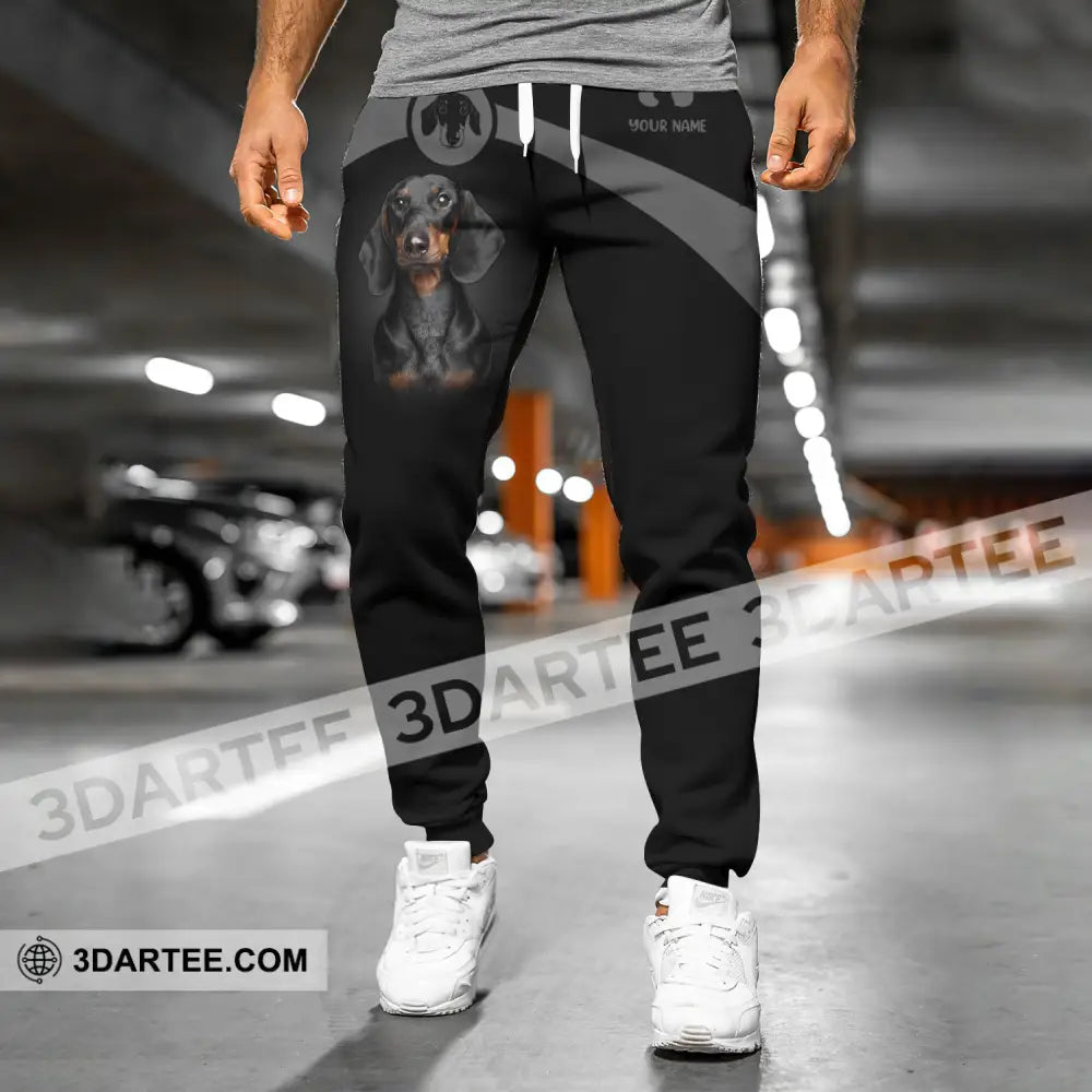 Unisex Clothing Custom Jogger Dachshund Pants For Pet Lovers