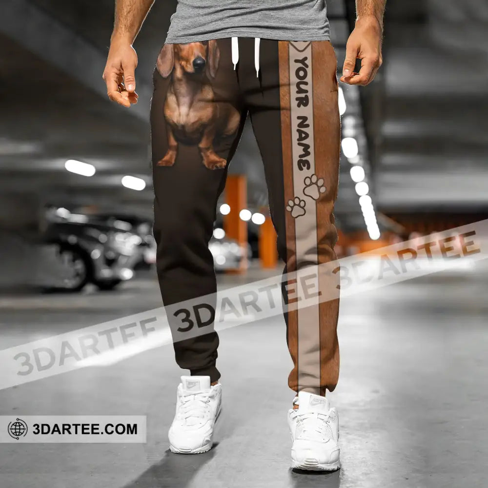 Unisex Clothing Custom Jogger Dachshund Pants For Pet Lovers