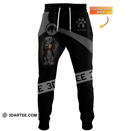 Unisex Clothing Custom Jogger Dachshund Pants For Pet Lovers