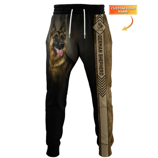 Unisex Clothing Custom Jogger German Shepherd Pants For Pet Lovers S