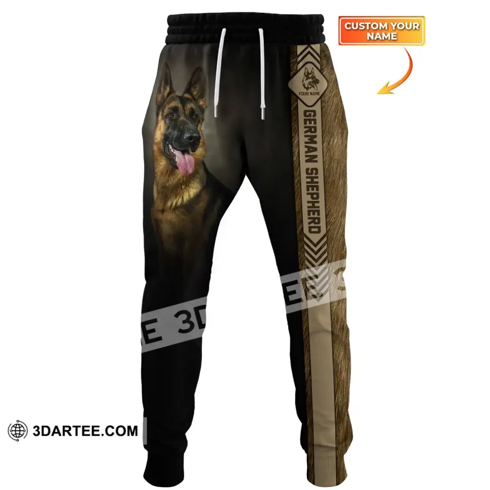 Unisex Clothing Custom Jogger German Shepherd Pants For Pet Lovers S