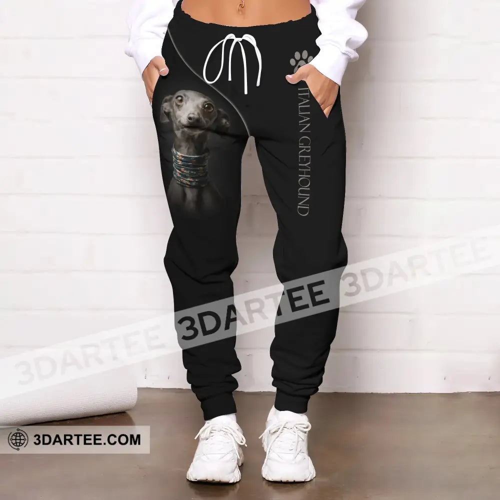 Unisex Clothing Custom Jogger Italian Greyhound Pants For Pet Lovers