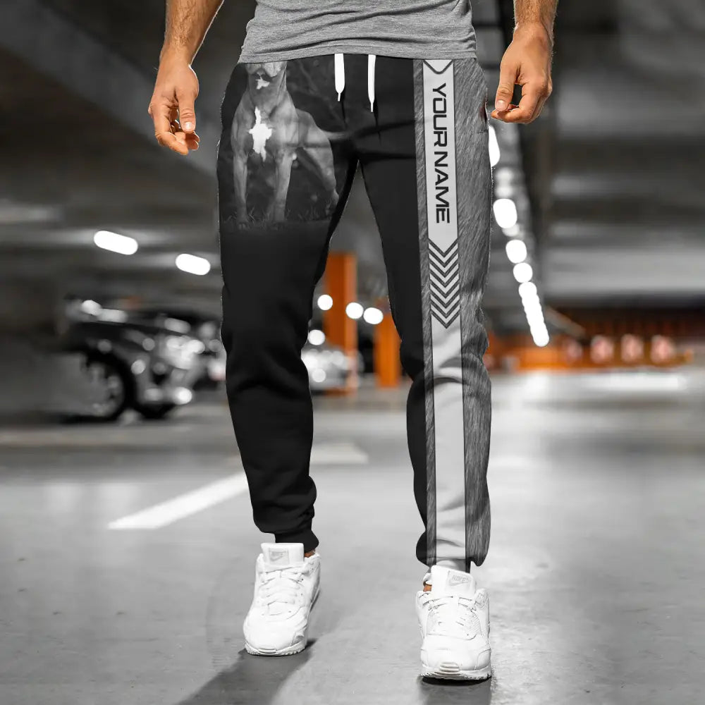 Unisex Clothing Custom Jogger Pit Bull Pants For Pet Lovers