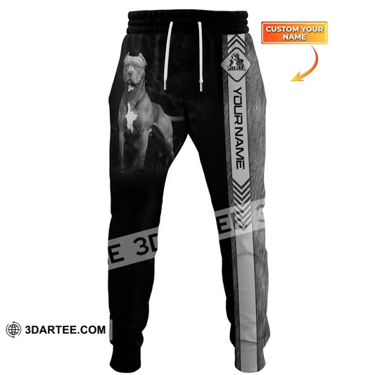 Unisex Clothing Custom Jogger Pit Bull Pants For Pet Lovers S