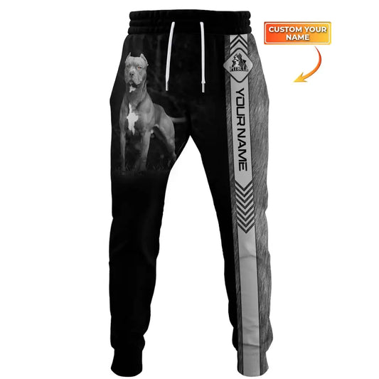 Unisex Clothing Custom Jogger Pit Bull Pants For Pet Lovers S