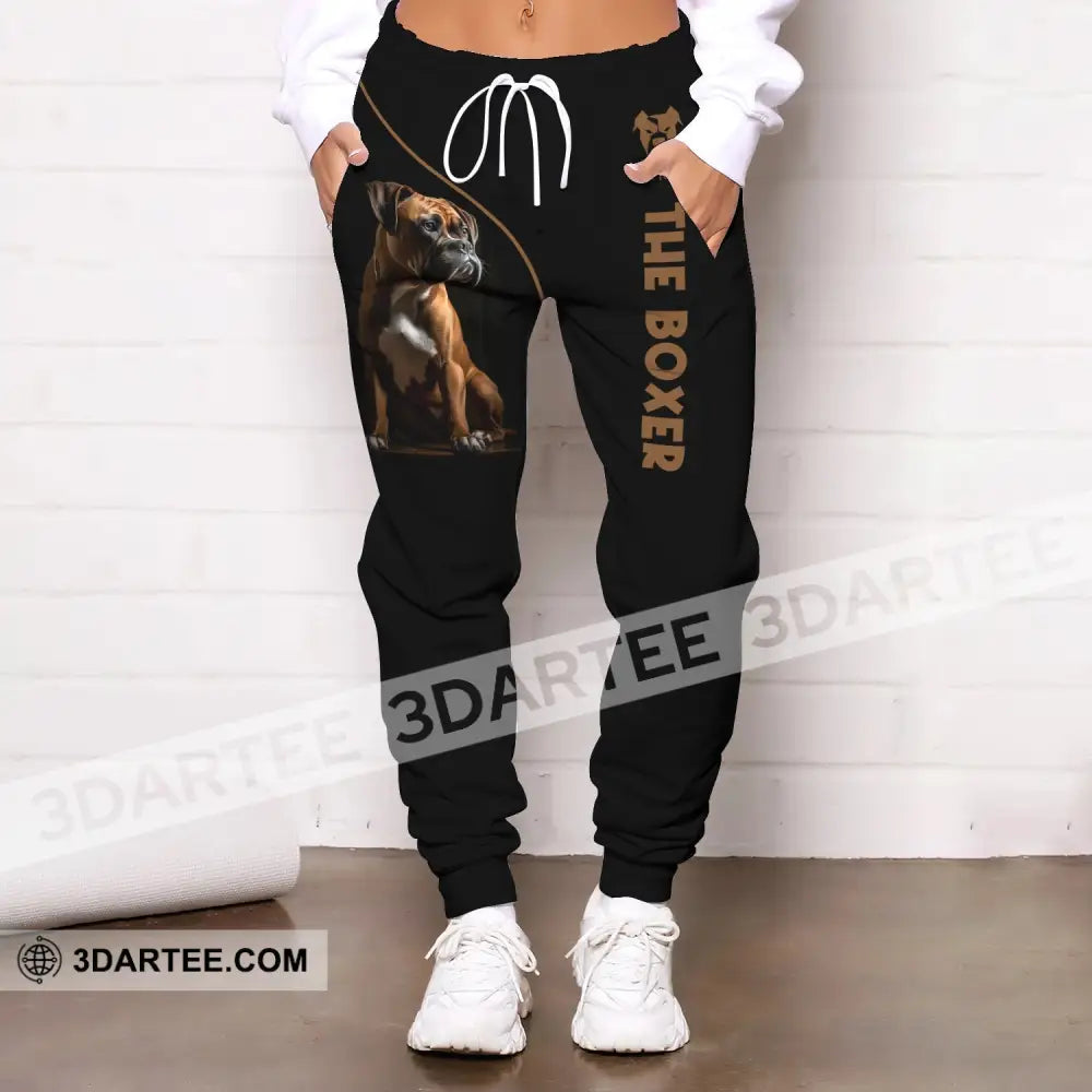 Unisex Clothing Custom Jogger The Boxer Dog Pants For Pet Lovers