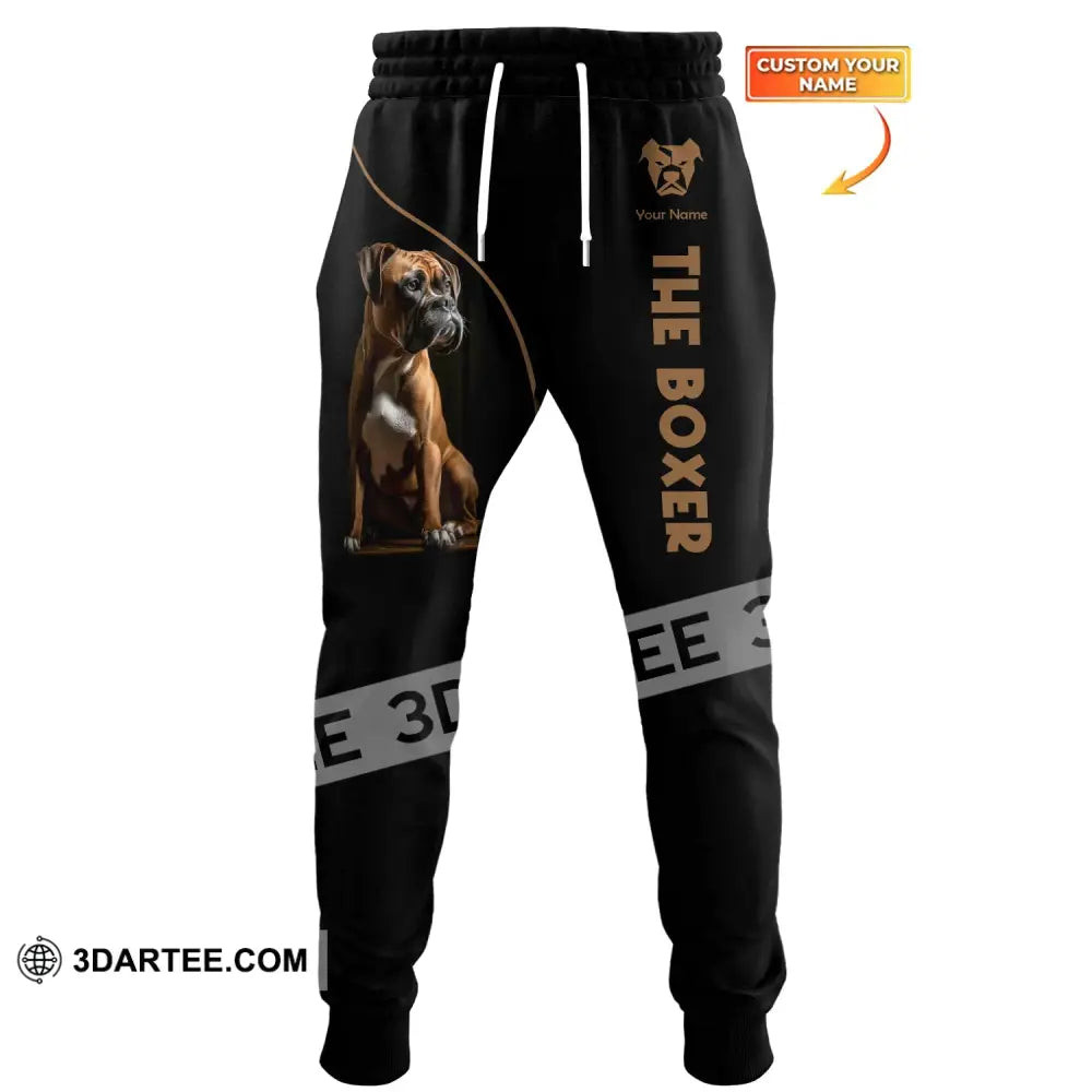 Unisex Clothing Custom Jogger The Boxer Dog Pants For Pet Lovers S