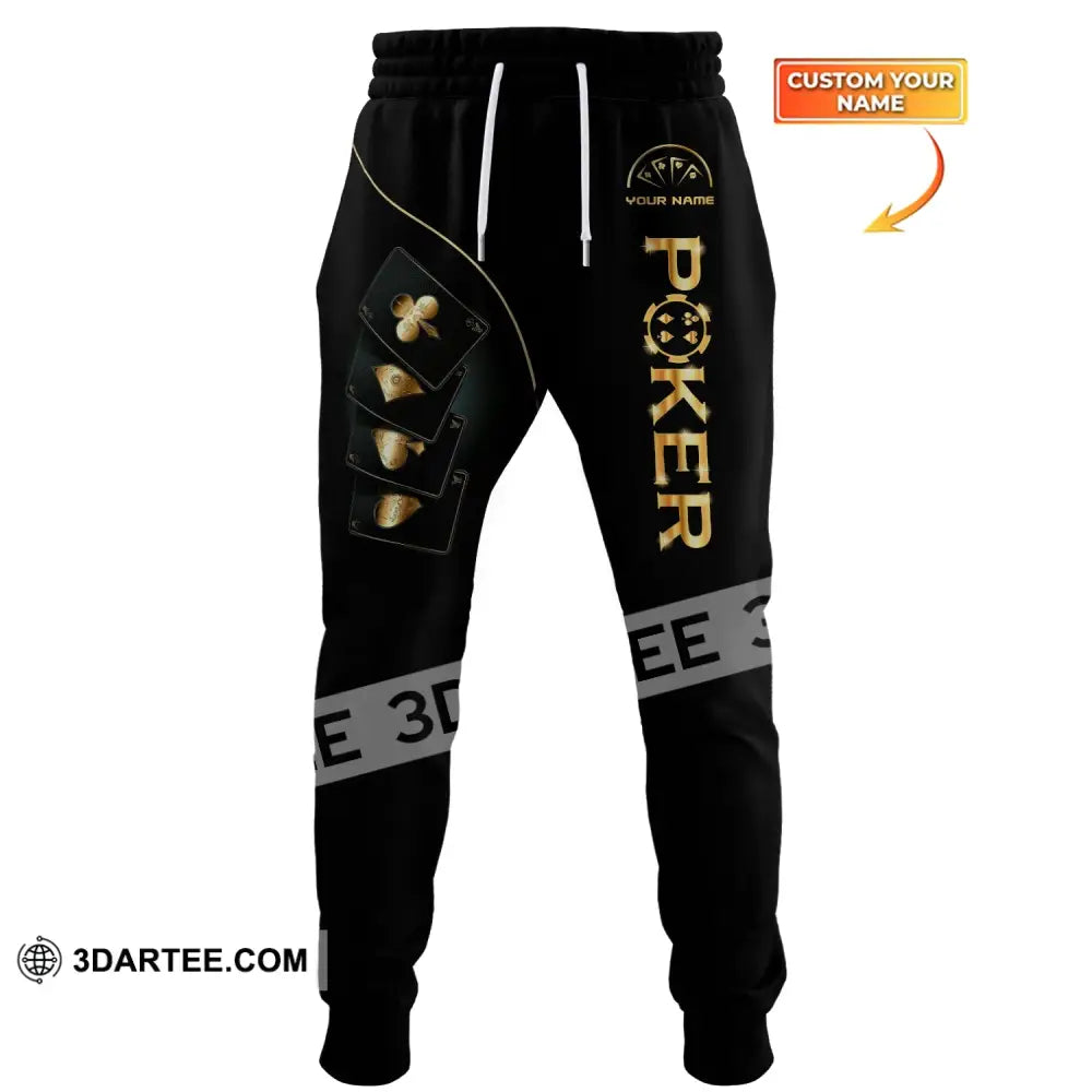 Unisex Clothing Custom Name Poker Jogger Pants Casino