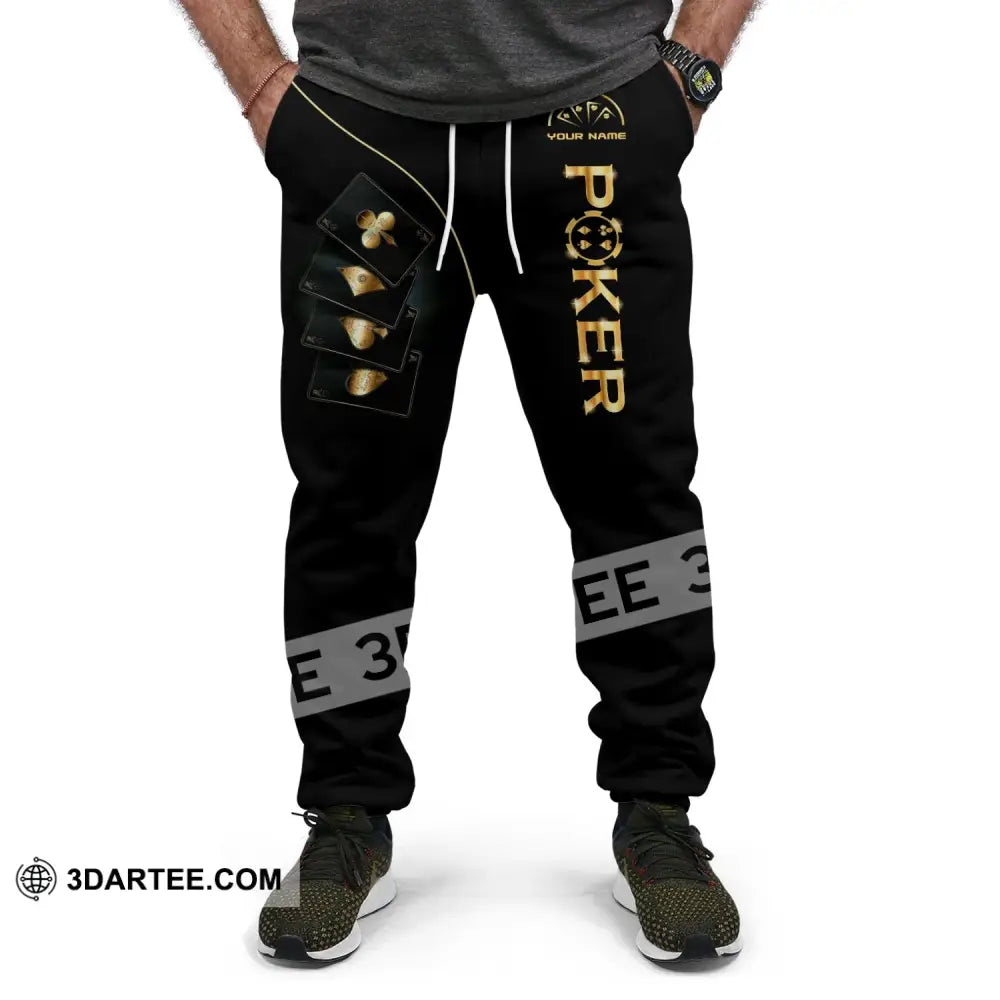 Unisex Clothing Custom Name Poker Jogger Pants Casino