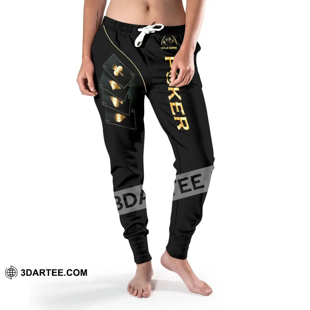 Unisex Clothing Custom Name Poker Jogger Pants Casino