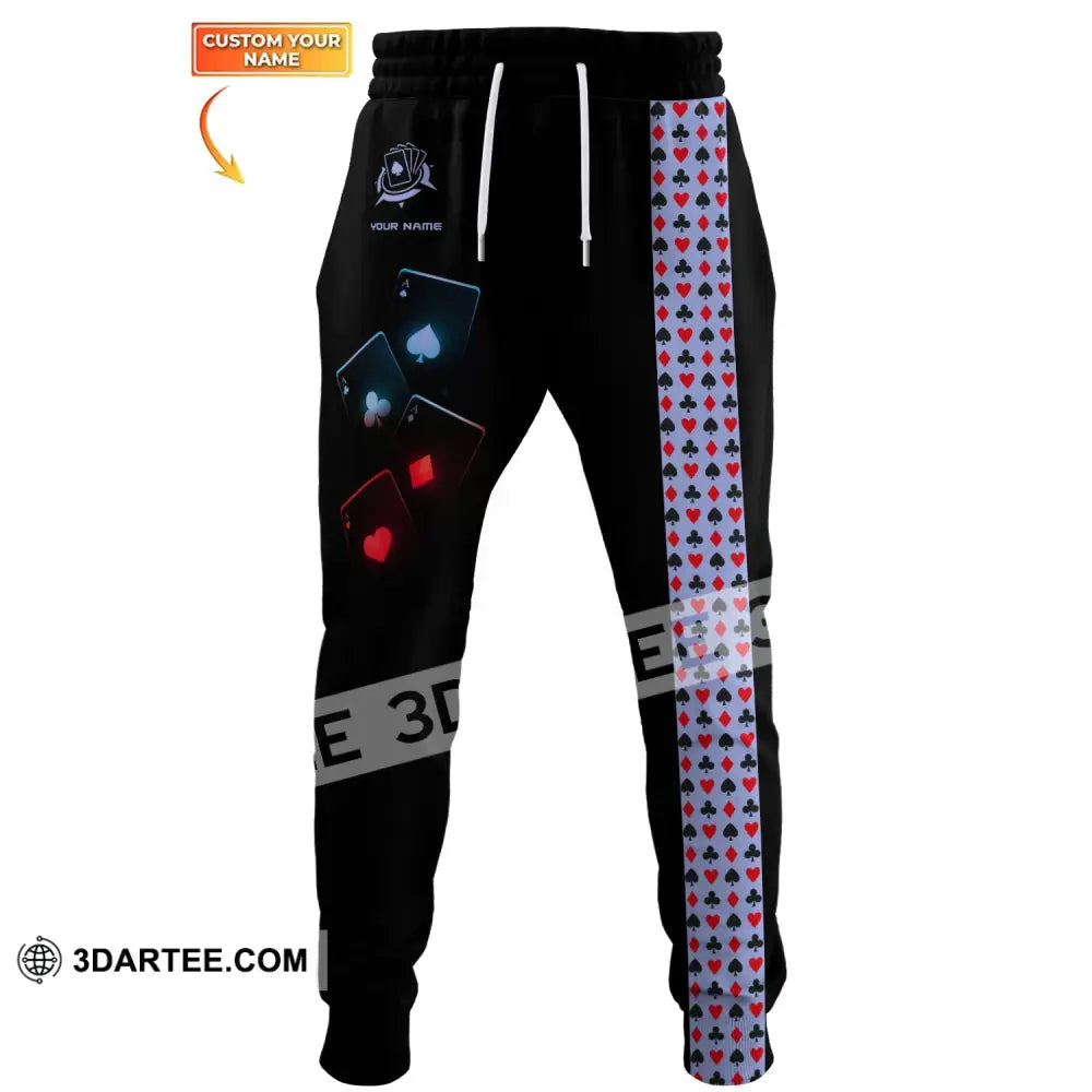 Unisex Clothing Custom Name Poker Jogger Pants Casino