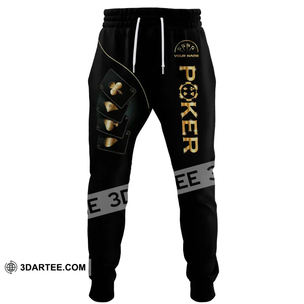 Unisex Clothing Custom Name Poker Jogger Pants Casino S