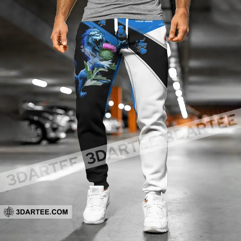 Unisex Clothing Custom Scotland Jogger Pants Lion