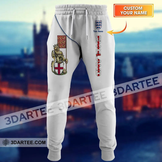 Unisex Pants - Custom England Football Name The Three Lion S