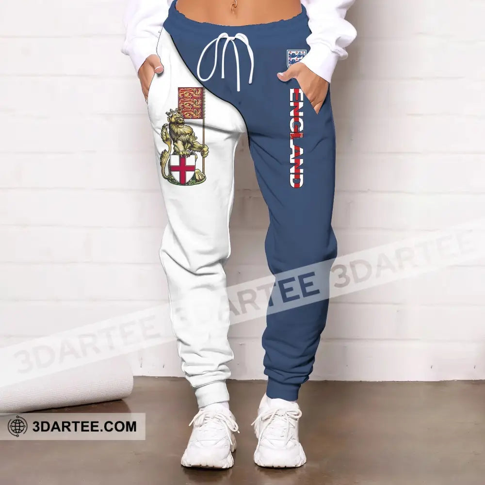 Unisex Pants - Custom England Football Name Three Lion