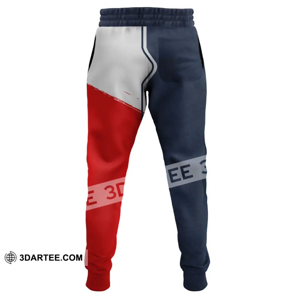 Unisex Pants - Custom Name France Map Jogger