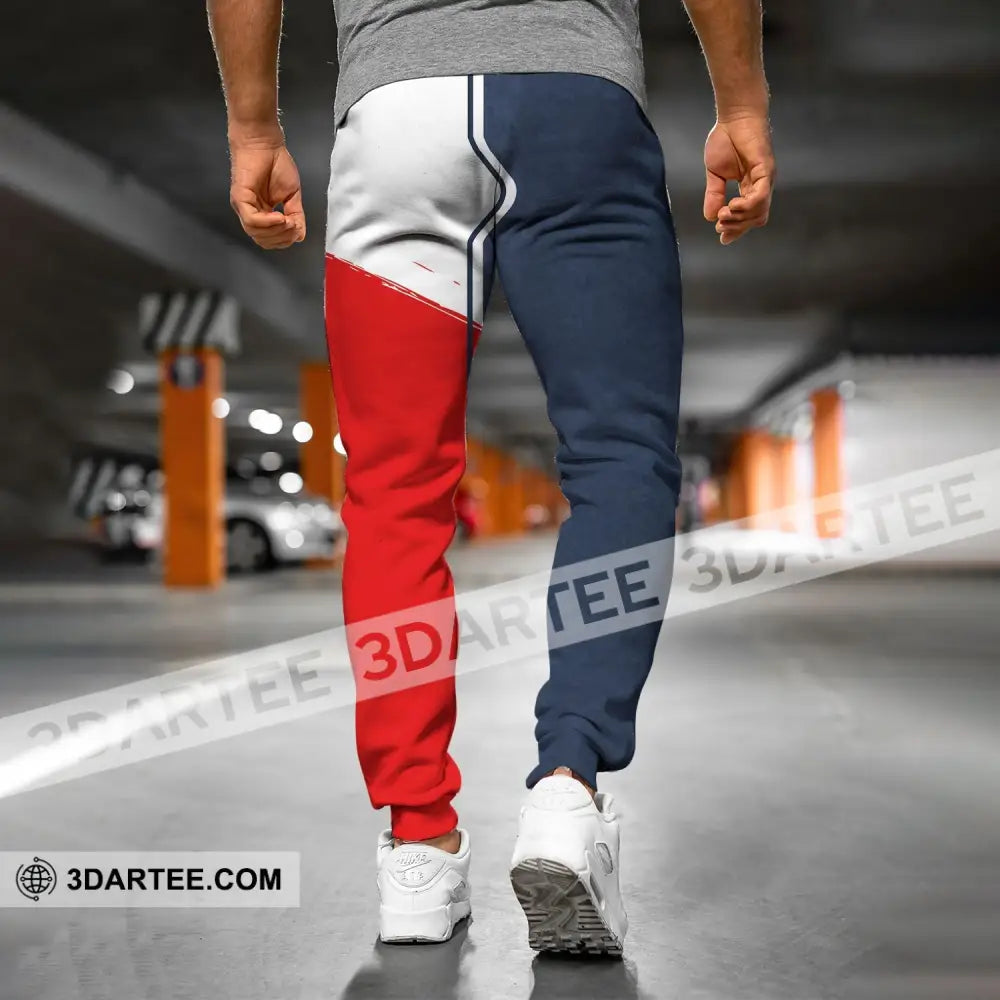 Unisex Pants - Custom Name France Map Jogger