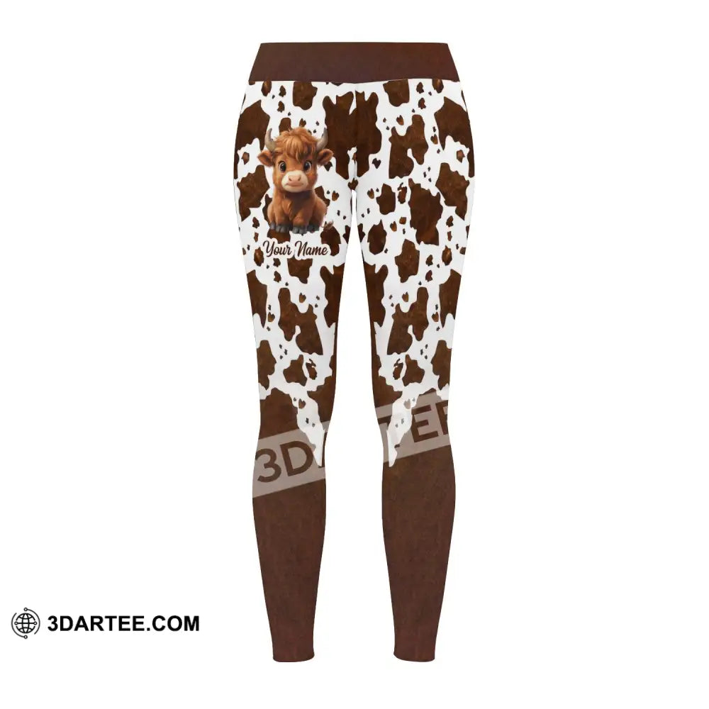 Unisex Pants - Custom Text Pants Scotland Highland Cow S Pants