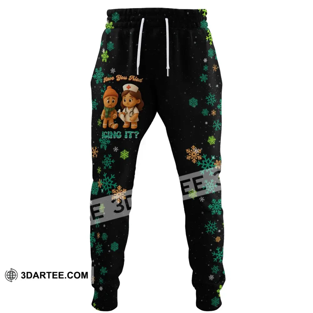 Unisex Pants - Have You Tried Icing It Gingerbread Christmas Design Sport Pants S Pants