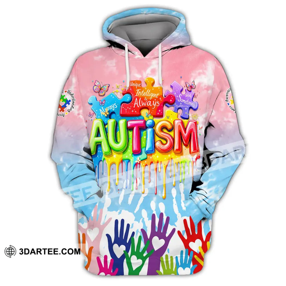 Unisex Shirt - Autism 3D Shirt Hoodie / S T-shirt