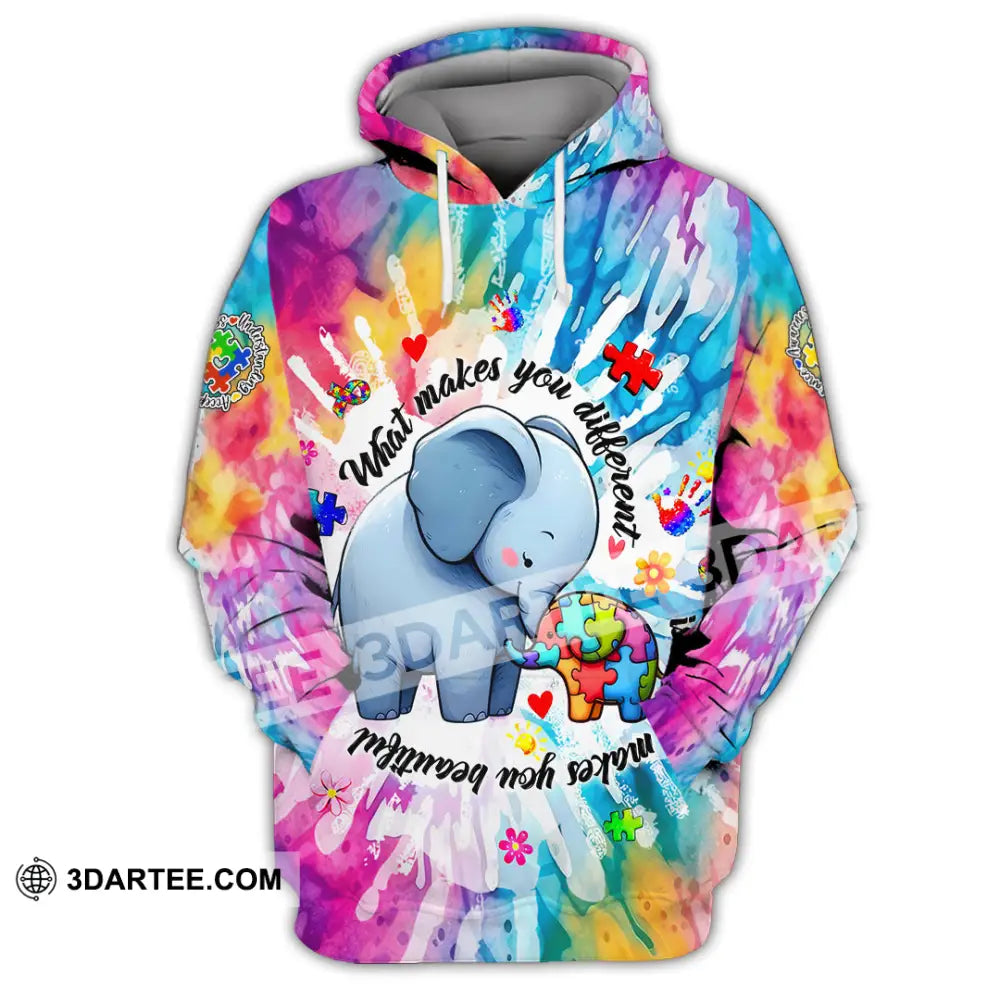 Unisex Shirt - Autism What Make You Different 3D Shirt Hoodie / S T-shirt