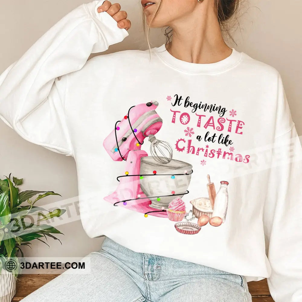 Unisex Shirt Baker Christmas Long Sleeve Sweater Gift For / White S T-Shirt