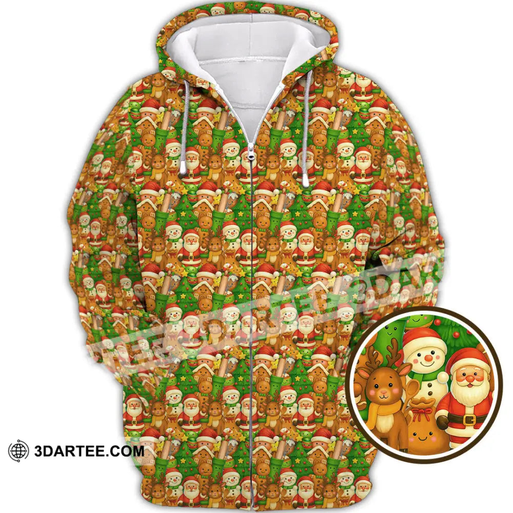 Unisex Shirt Baker Christmas Shirt Zipper Hoodie / S T shirt