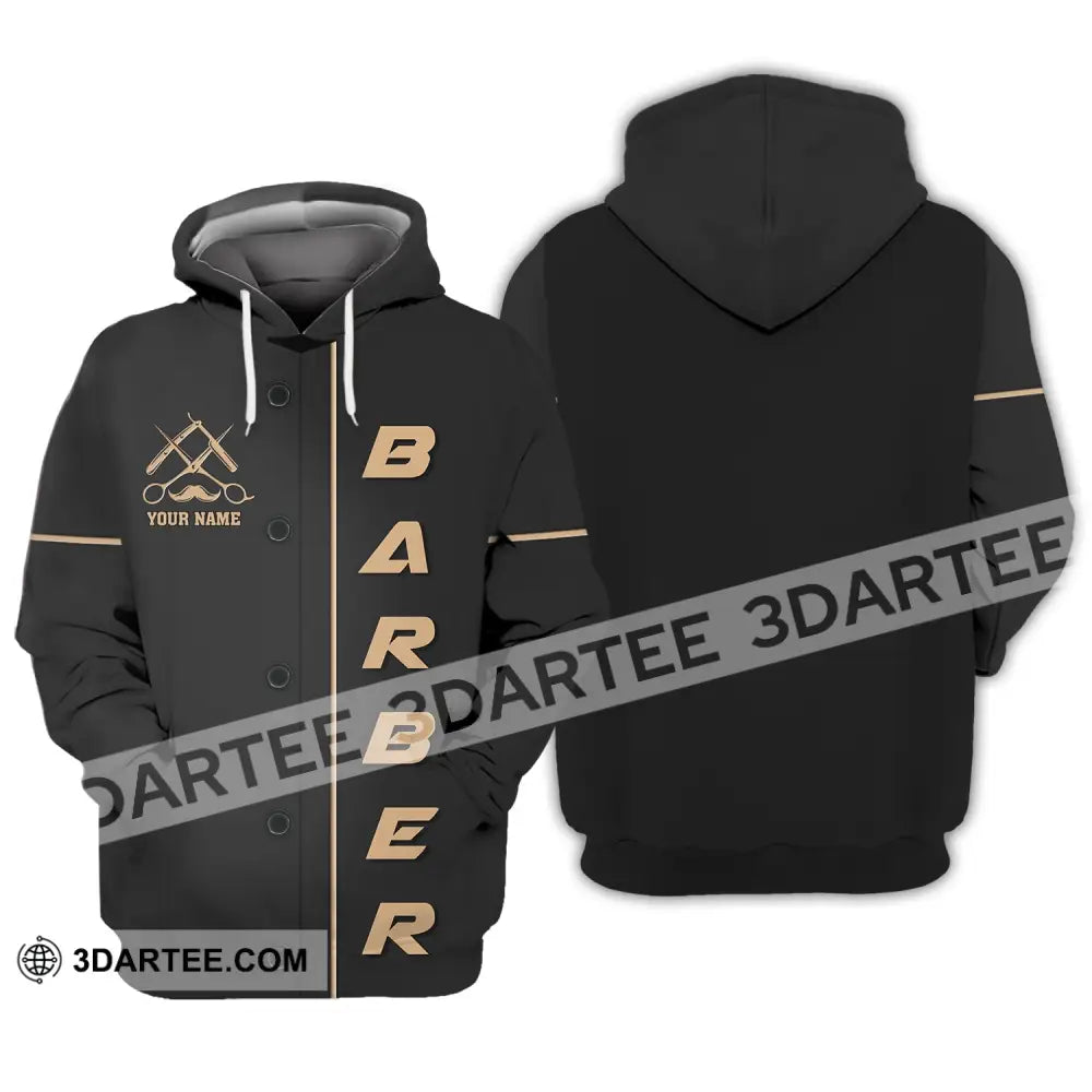 Unisex Shirt Barber For Hairstylists Hoodie / S T-Shirt