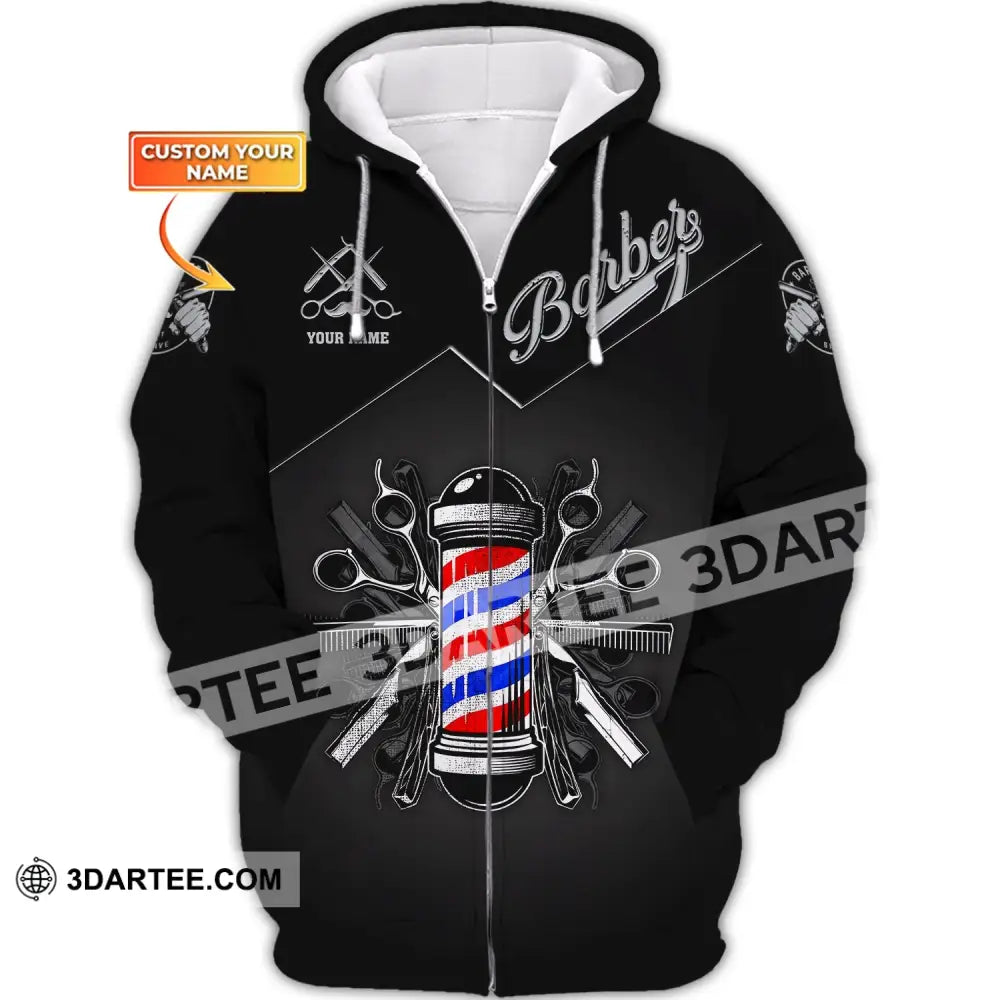 Unisex Shirt Barber For Hairstylists Tp-Nh23080101 Zipper Hoodie / S T-Shirt