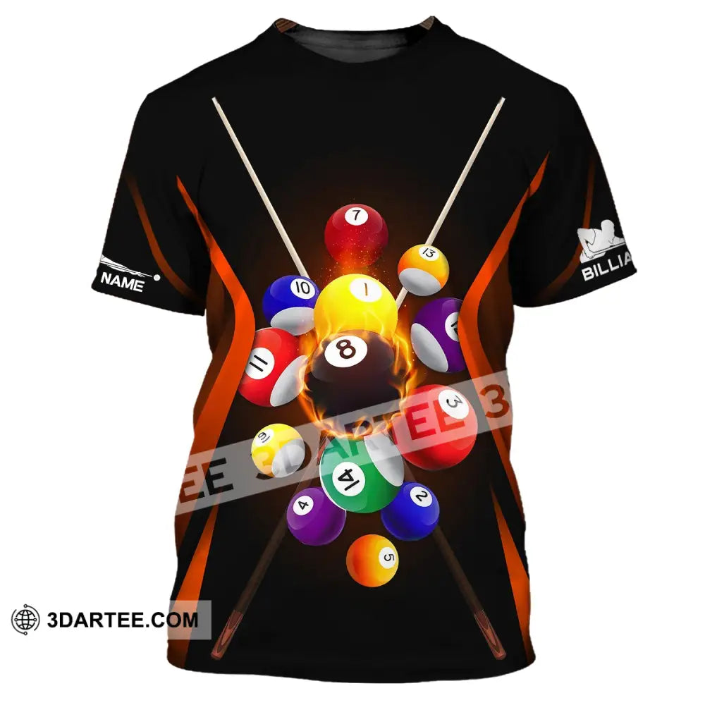 Unisex Shirt Billiards Polo T-Shirt For Lovers / S