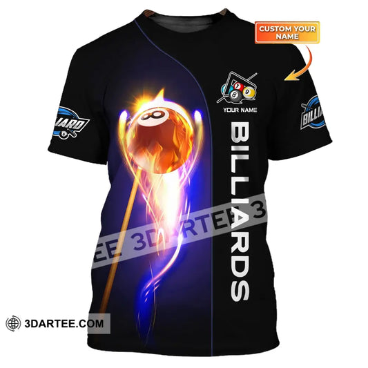 Unisex Shirt Billiards T-Shirt Fire Polo For Lovers / S